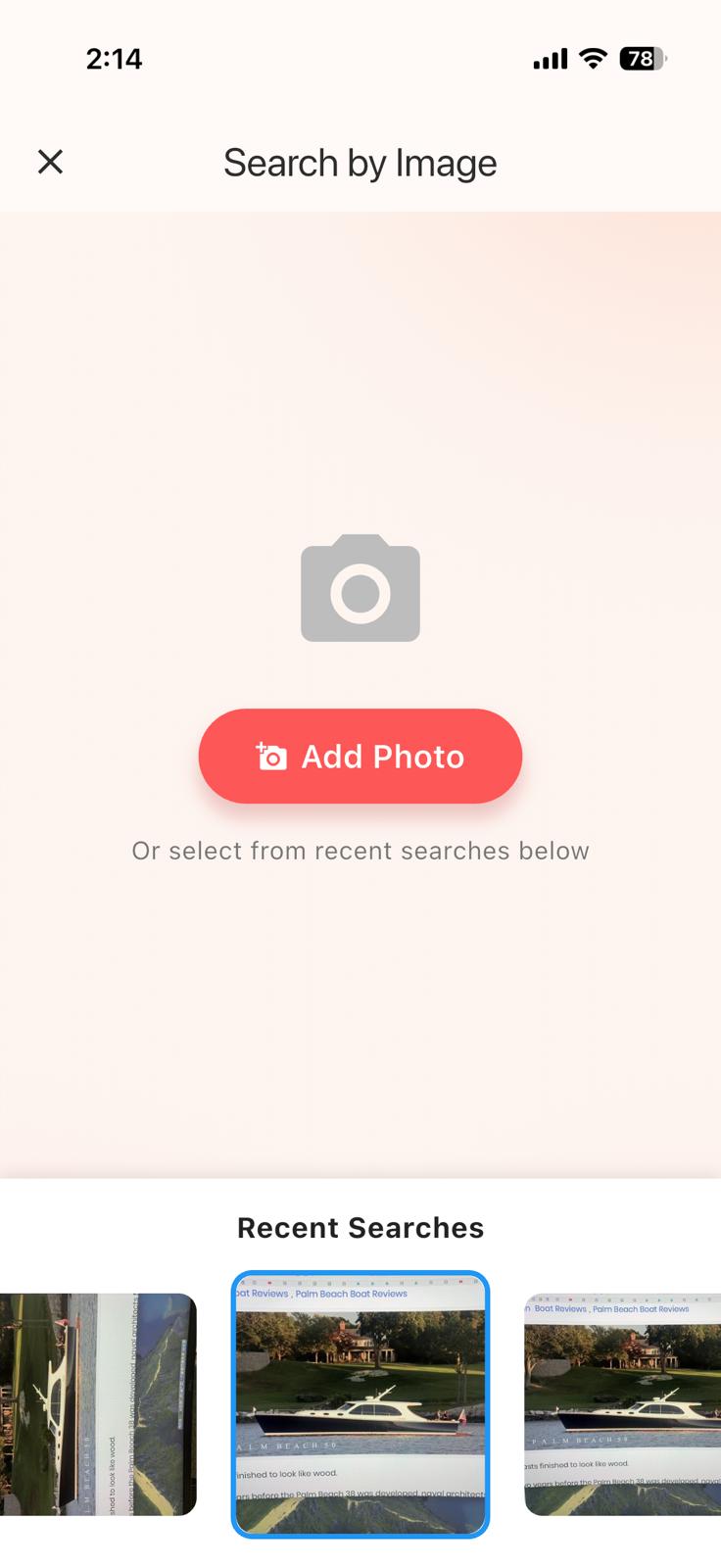 Tendr app screenshot - Yacht details